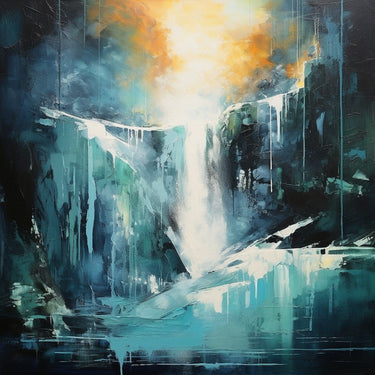 Abstract Waterfall canvas